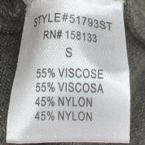 Pink Clover Cardigan Women Small Gray Long Sleeve Front Pockets Open Front - Picture 6 of 13